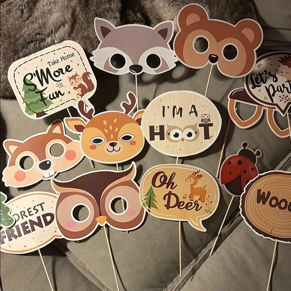 Woodland Friends Photo Booth Props